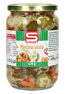 MIJEŠANA SALATA S-BUDGET 670 g
