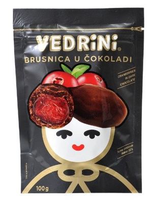 BRUSNICA U COKOLADI 100 G VEDRINI