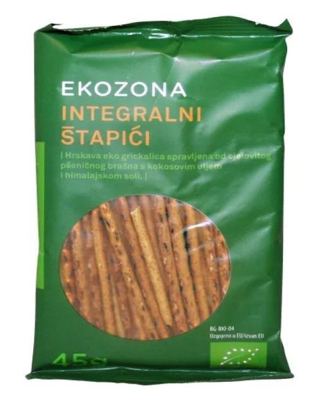 ŠTAPIĆI INTEG. OD EINKORN PŠENICE 45G EKOZONA