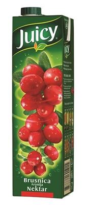 N-SOK JUICY 1.00L BRUSNICA/ARONIJA NEKTAR -6/1-