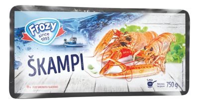 ŠKAMPI 21-30 750g FROZY