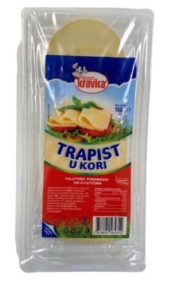 SIR TRAPIST LISTIĆI REZANI 150G DOM- KRAVICA ULTRA+ -20/1