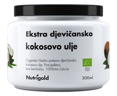 ULJE KOKOS EXTRA DJEV.300 ML NUTRIGOLD