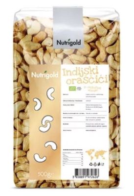 INDIJSKI ORAH BIO 500 g NUTRGOLD