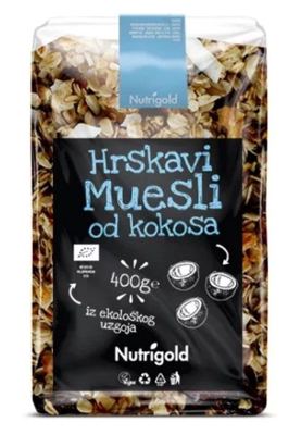 MUESLI KOKOS HRSK BIO 400 g NUTRIGLOD