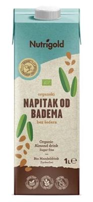 NAPITAK OD BADEMA BEZ SECERA ORGANSKI 1 L NUTRIGOLD
