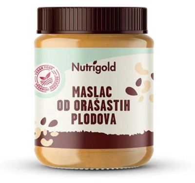 MASLAC OD ORASASTIH PLODOVA 100% CISTI 350 G NUTRIGOLD