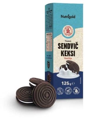 SENDVIC KEKS VANILIJA BEZ GLUTENA 125 G NUTRIGOLD