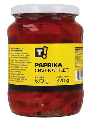 PAPRIKA FIL. CRVENA 670 g T!