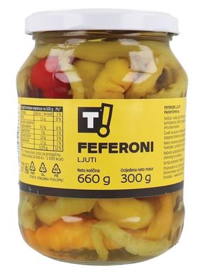 FEFERONI LJUTI 660 g T!