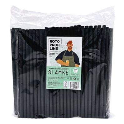 SLAMKE PAPIRNATE CRNE PROFI LINE 8mm x 210mm 250/1 (14)