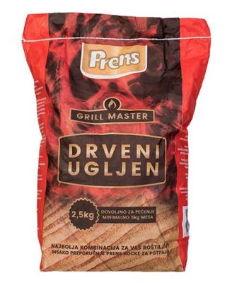 UGLJEN DRVENI 2,5kg GRIL MASTER