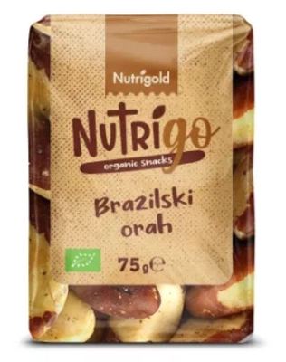 BRAZILSKI ORAH BIO SNACK 75 g NUTRIGOLD