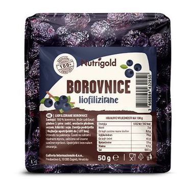 BOROVNICE LIOFILIZIRANE 50 G NUTRIGOLD