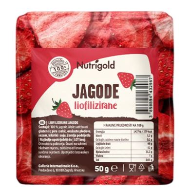 JAGODE LIOFILIZIRANE 50 g NUTRIGOLD