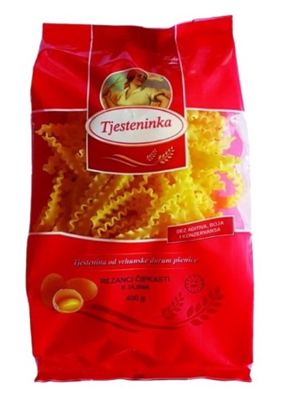 TJESTENINA REZANCI ČIPKASTI S JAJIMA 400 g TJESTENINKA