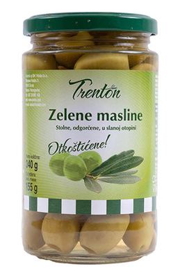 MASLINE ZELENE ODKOŠTIČENE 370g
