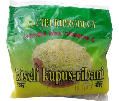 KUPUS KISELI 500 G. kom