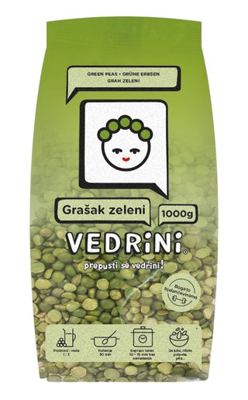 Vedrini Grašak zeleni polovice 1 kg