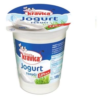 JOGURT TEKUĆI 180G 2.8%MM 3901 DOMAĆA KRAVICA-20/1