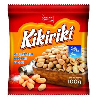 KIKIRIKI PEČENI SLANI 100G ULTRA+ -16/1 MV