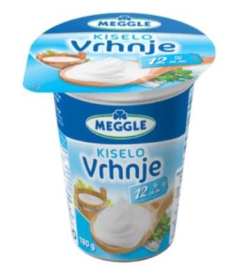 VRHNJE KISELO 12% 180 g MEGGLE