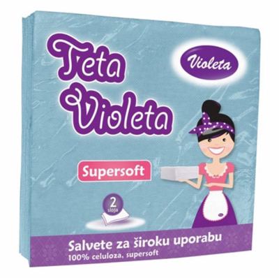SALVETE VIOLETA PLAVE 2-sloj 38*38