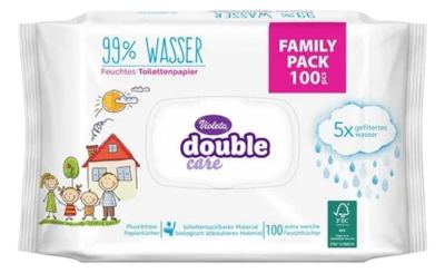 PAPIR TOALETNI VIOLETA VLAŽNI DOUBLE CARE 100/1