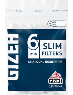 FILTERI SLIM CHARCOAL 120/1 GIZEH