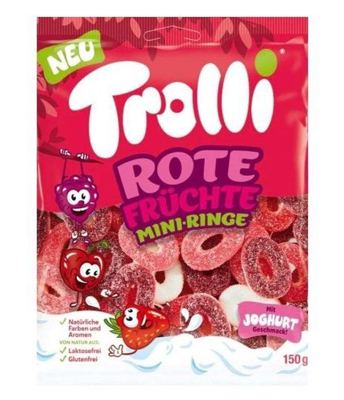 TROLLI RED FRUITS RINGS 100g