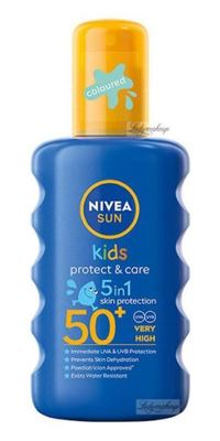 NIVEA SUN DJEČ. SPREJ ZA SUN U BOJI SPF 50 200 ml BEIE