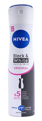 NIVEA DEO SPRAY 150ml BL&WHITE