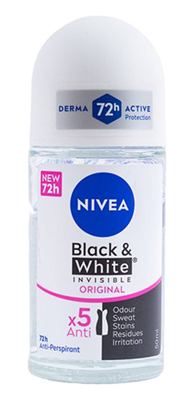 NIVEA ROLL ON BLACK & WHITE CLEAR 50ML