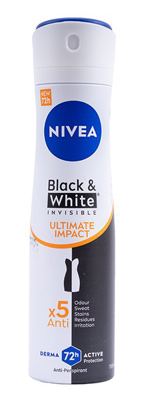 NIVEA DEO SPRAY 150ml BL&WHITE ULTIM.