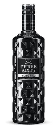 VODKA THREE SIXTY BLACK 1,0 (6)*