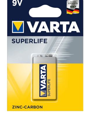 VARTA BAT.CINK 6F22 SUPERL.9VOLT 1/1