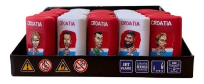 UPALJAČ JET BRENER NOGOMETAŠI KARIKATURA