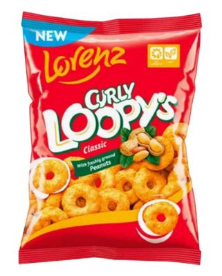 Curly Flips s kikirikijem Loopy`s120 g
