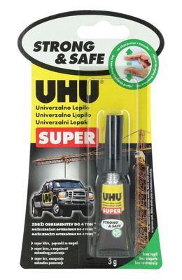 UHU SUPER STRONG SAFE BL 3G