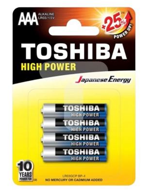 TOSHIBA LR03 AAA 4/1