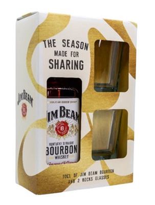 WHISKE.JIM BEAM 0,7 L + 2 ČAŠE