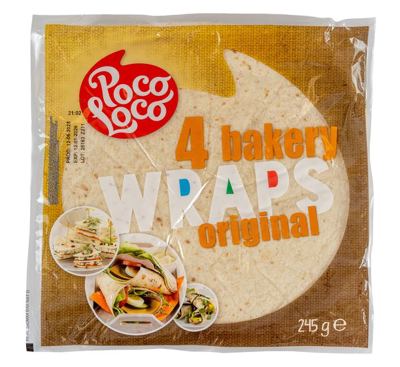 BAKERY WRAPS NATURAL 4*25CM POCO LO