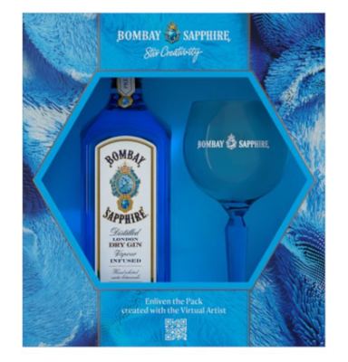 BOMBAY SAPPHIRE 0,7L+ČAŠA
