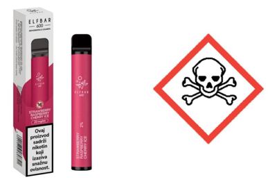 ELFBAR 600 STRAWB.RASPB.CHERRY ICE