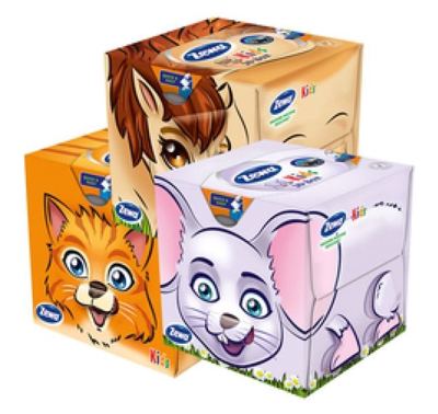 Zewa Maramice pap. Box kids 3sl.60/1