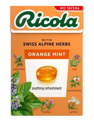 BOMBON RICOLA 40G -10/1- ORANGE MINT