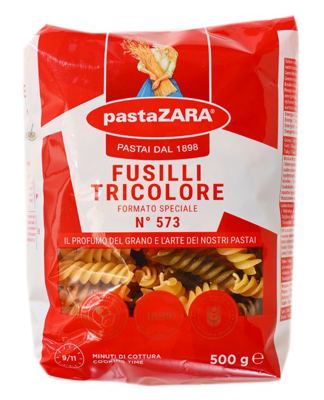 TJ PASTA ZARA SPIRALI TRICOLORE 57 500G
