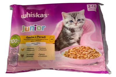 WHISKAS JUNIOR 4X85g IZBOR PERADI