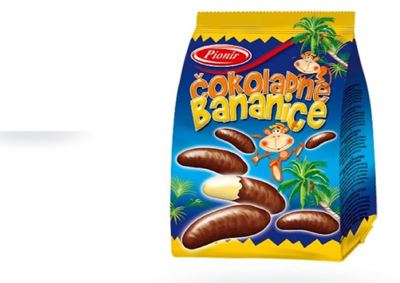 BANANICE ČOKOLADNE 150g PIONIR
