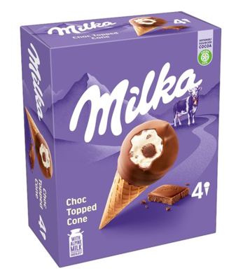 SLADOLED MILKA BALL TOP CONE